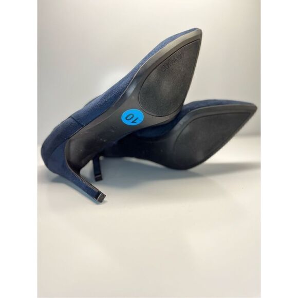 Calvin Klein KChally Ankle Boots, Women's Size 10M, Blue Booties Heels (G7) - Picture 3 of 11